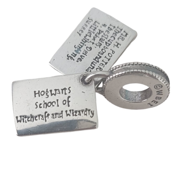 Pandora Sterling Silver 925 Hogwarts Letter Harry Potter Dangle Bracelet Charm - Picture 4 of 10